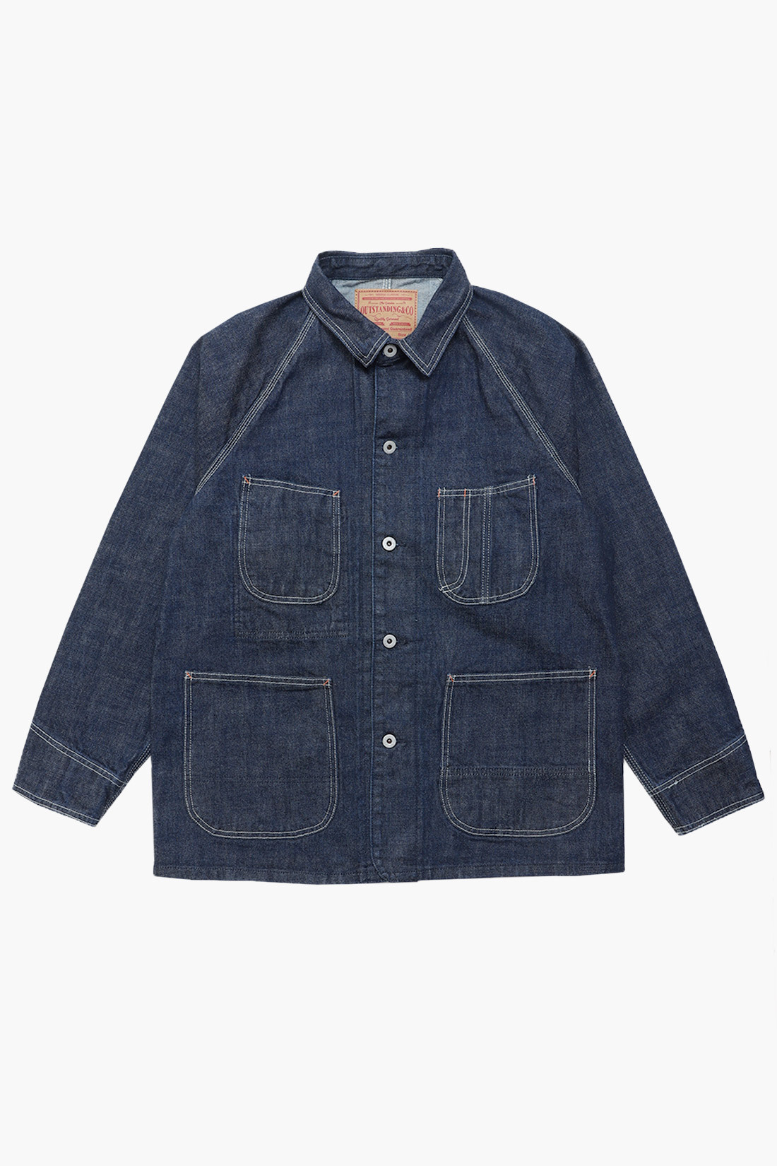 Outstanding Selvedge denim coverall jacket Indigo - GRADUATE STORE