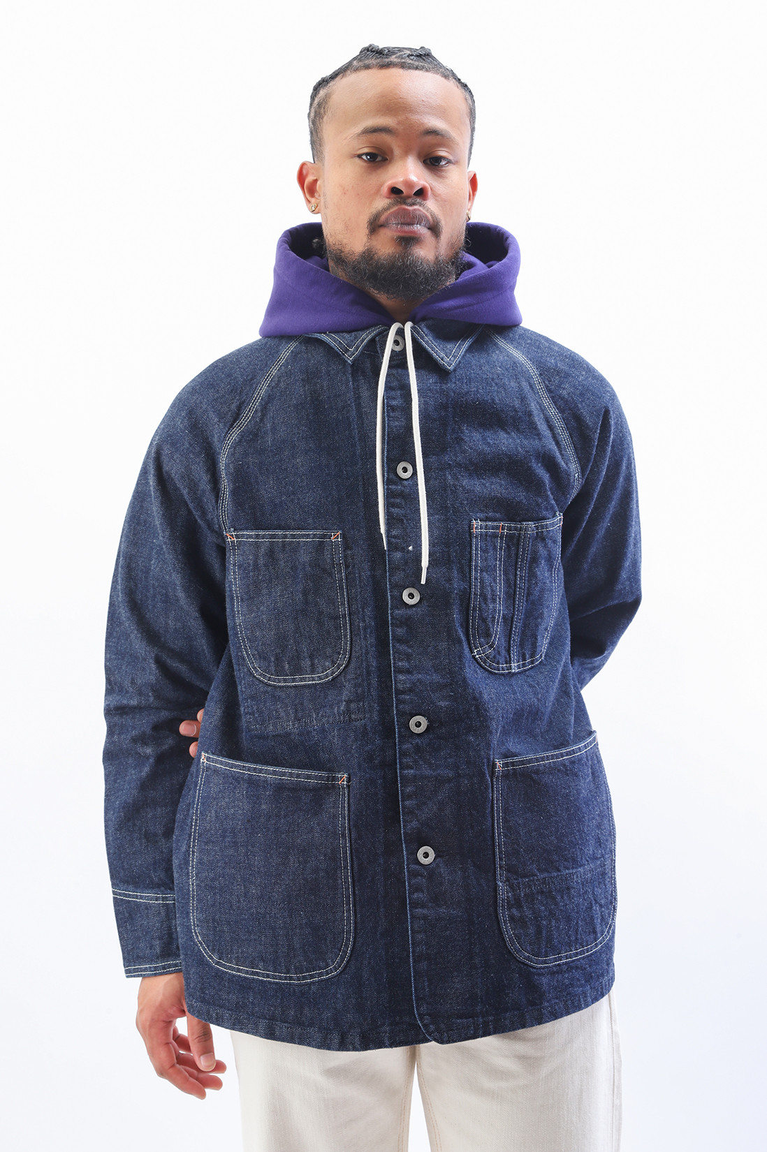 Outstanding Selvedge denim coverall jacket Indigo GRADUATE STORE EN