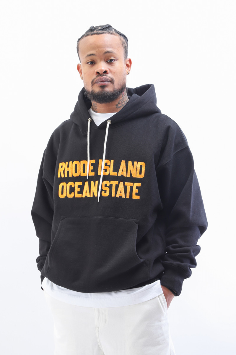 Rhode island hooded sweater Black/orange