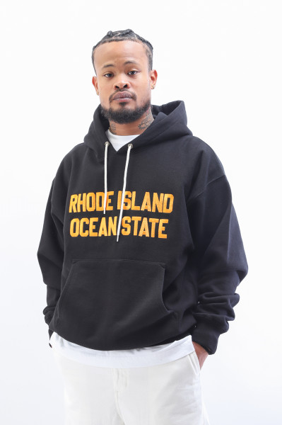Outstanding Rhode island hooded sweater Black/orange - GRADUATE ...