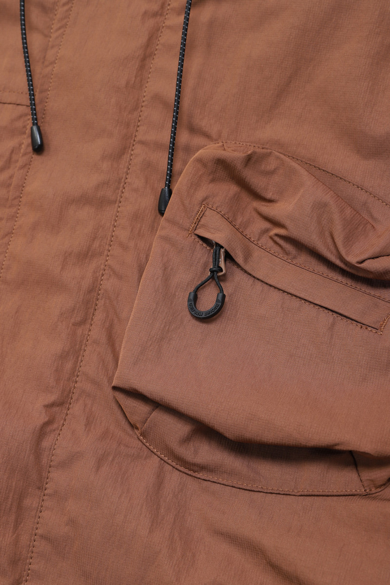 Nylon utility hood jacket Orange