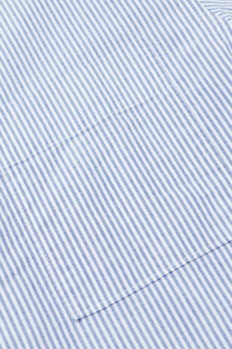 Stripe cotton relaxed shirt Blue