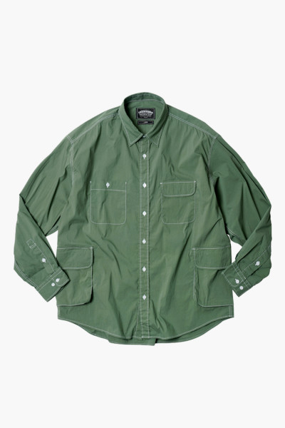 Frizmworks Great pocket shirt jacket Hunter green - GRADUATE STORE