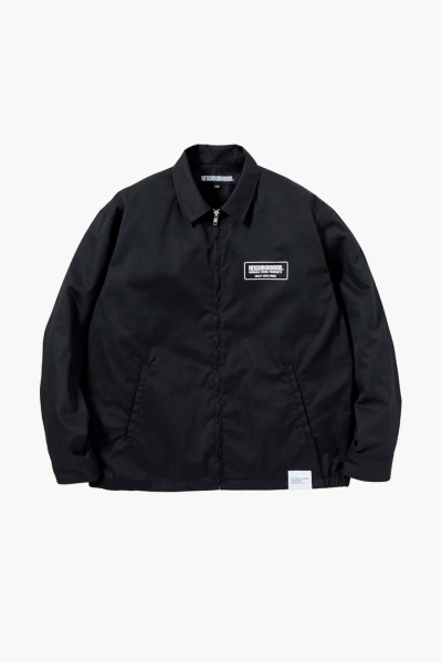 Zip work jacket Black