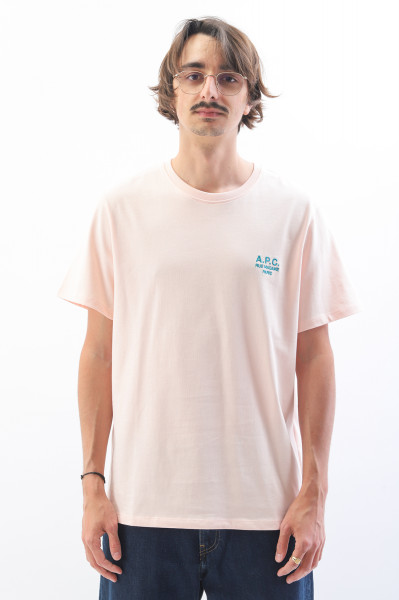 A.p.c. T-shirt new raymond Rose pale - GRADUATE STORE