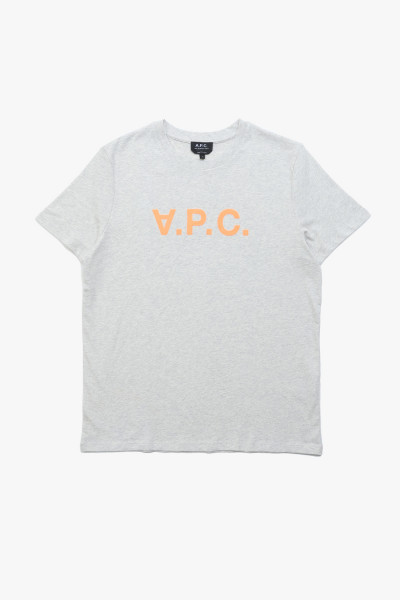 A.p.c. T-shirt vpc bicolore h Ecru chine/orange - GRADUATE STORE