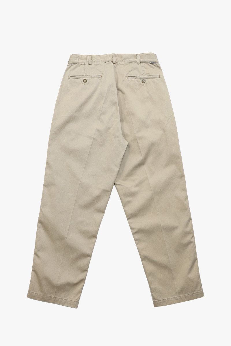 Two tuck wide trousers Khaki