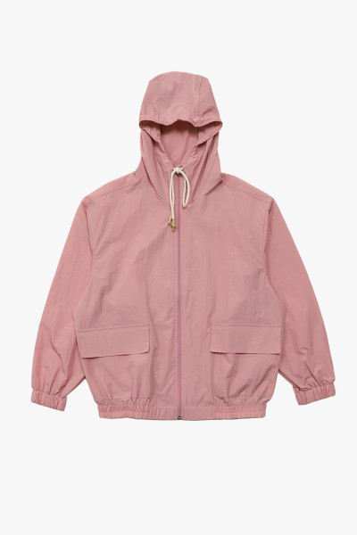 Nylon hoodie Pink