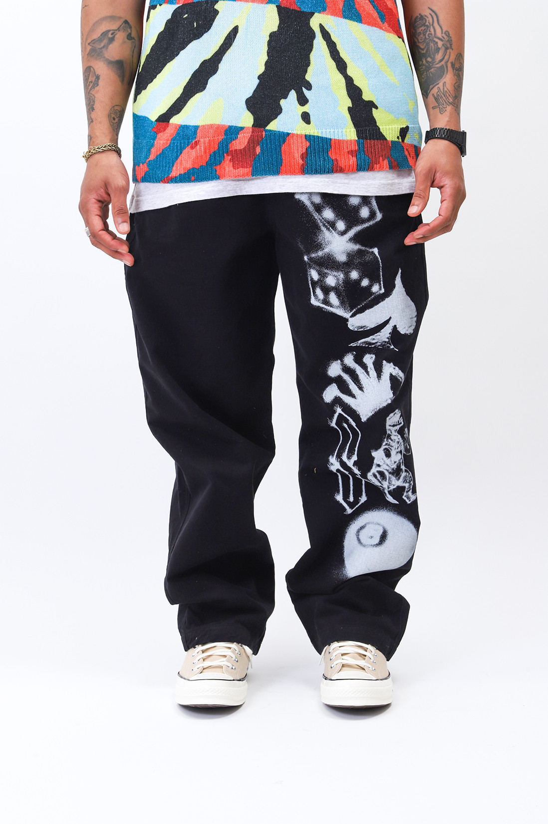 stussy 23ss AIRBRUSH ICON BEACH PANT XL - ワークパンツ