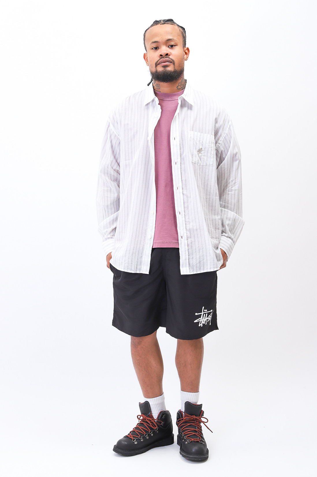 Stussy Light weight classic shirt White - GRADUATE STORE | EN