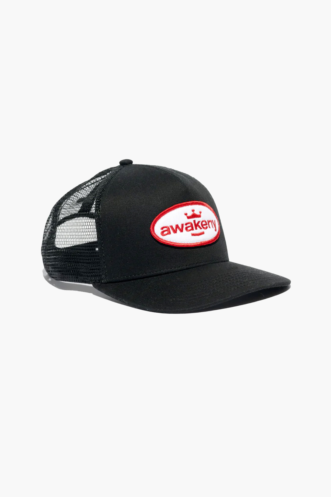 Awake ny King patch logo trucket hat Black - GRADUATE STORE | EN