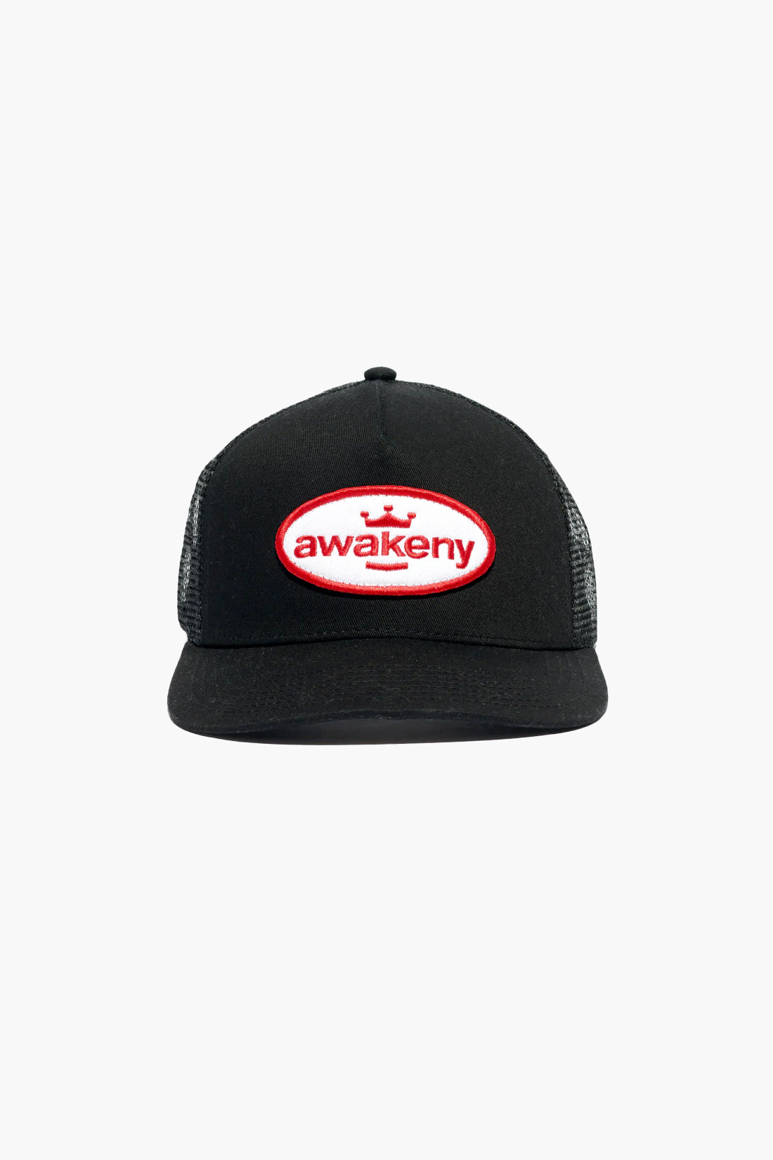 Awake ny King patch logo trucket hat Black - GRADUATE STORE | EN