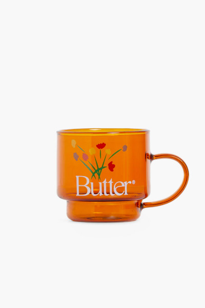 Butter goods Bouquet glass mug Brown - GRADUATE STORE