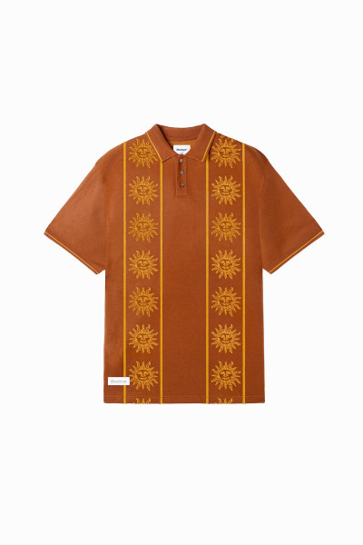 Butter goods Solar knit s/s shirt Brown - GRADUATE STORE