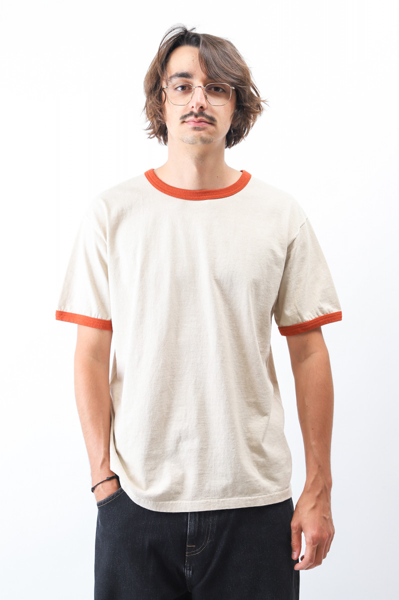 burnt orange ringer tee