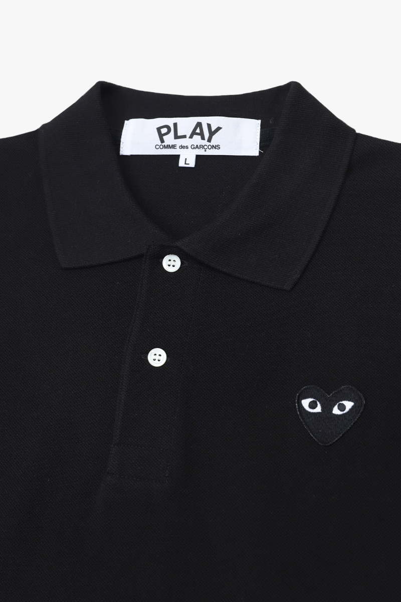 Play polo shirt black heart Black