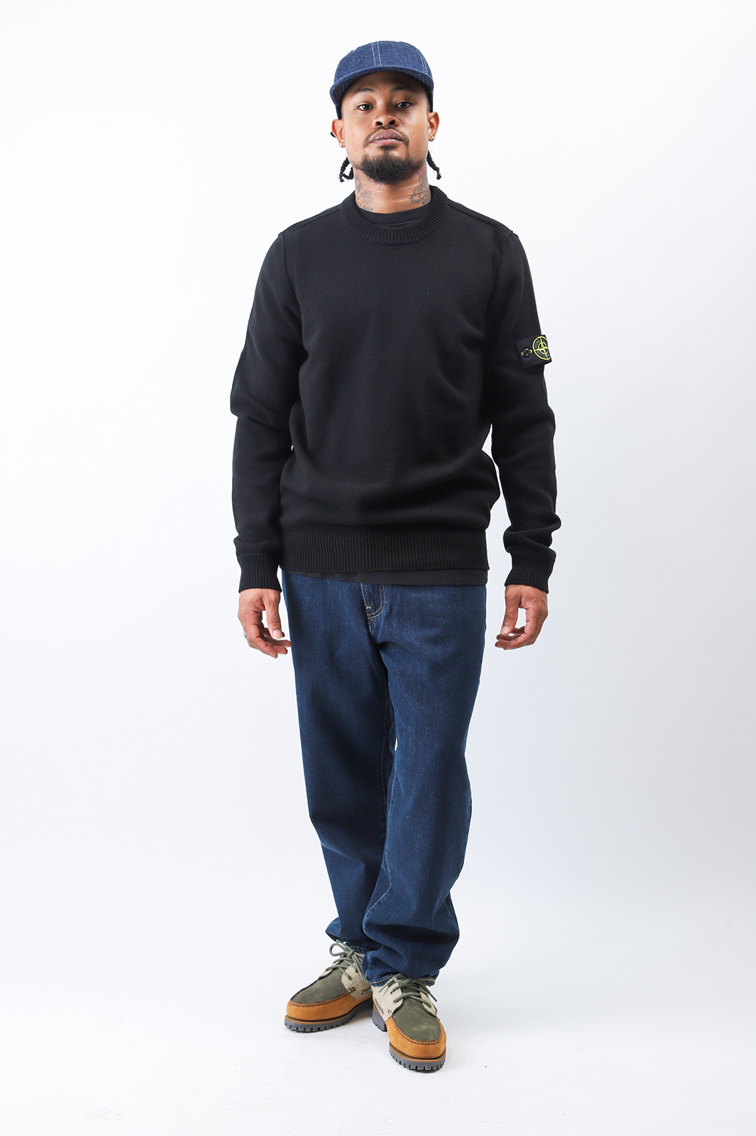 508a3 crewneck knit a0029 Nero