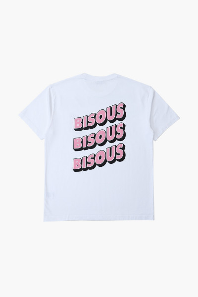 Bisous skateboards T-shirt bisous sonics White - GRADUATE STORE