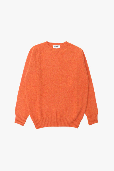 Ymc Suedehead crewneck knit Orange - GRADUATE STORE