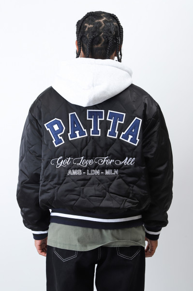 Patta Patta hooded bomber jacket Black - GRADUATE STORE