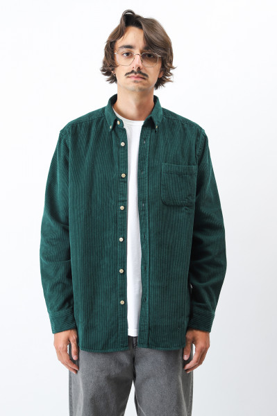 Portuguese flannel Lobo shirt green Green - GRADUATE STORE