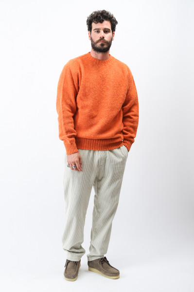 Suedehead crewneck knit Orange