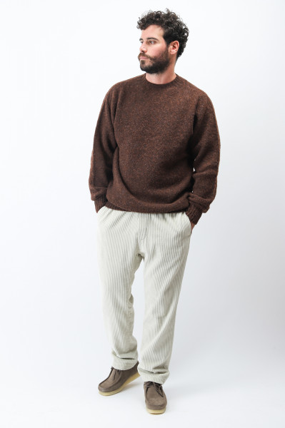 Suedehead crewneck knit Brown