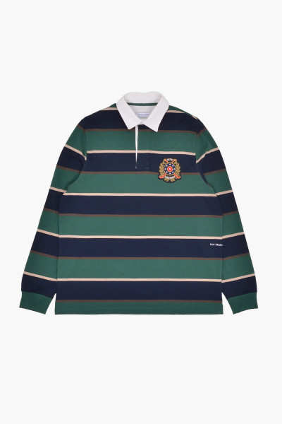 Pop trading company Striped rugby polo Pine grove - GRADUATE STORE