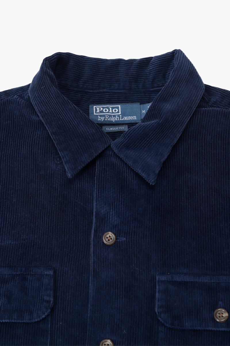 Classic fit overshirt cord Navy