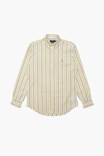 Polo ralph lauren Custom fit oxford stripe shirt Yellow/blue - ...