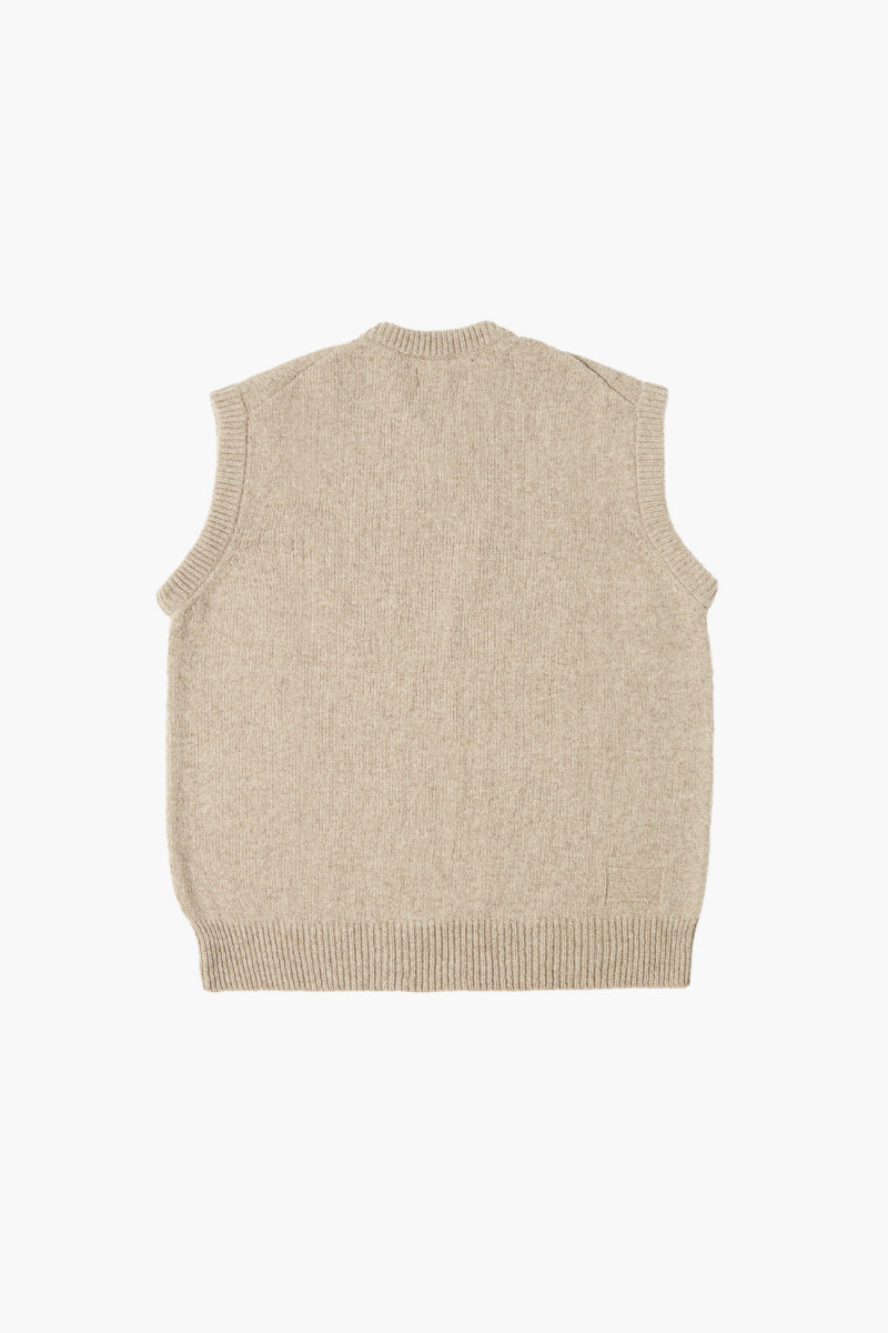 Sweater vest eco wool Oatmeal