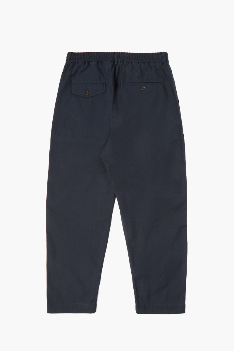 Pleated trackpant winter twill Navy