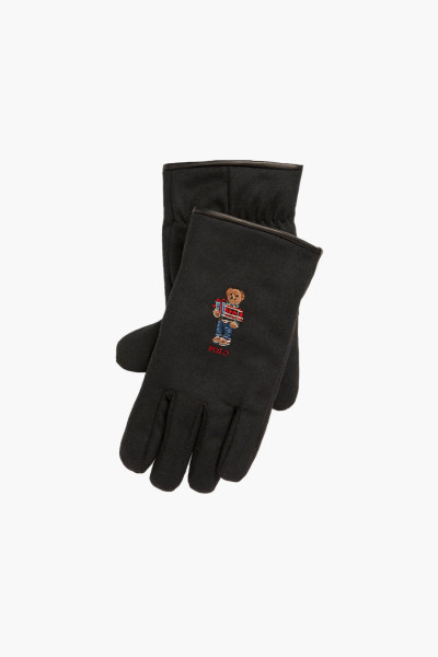 Polo bear glove Black