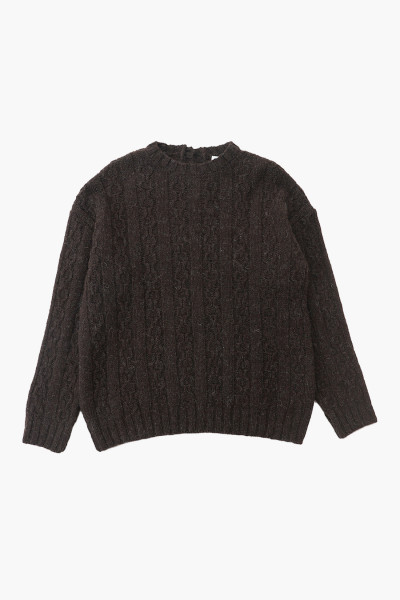 Our legacy Toddler popover chain knit Welsh black - GRADUATE STORE