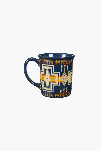 18 oz ceramic mug Harding navy