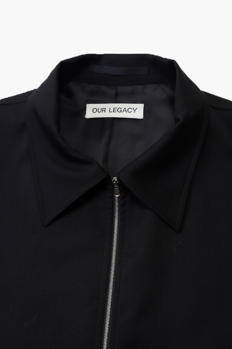 Our legacy Mini jacket worsted wool Black - GRADUATE STORE