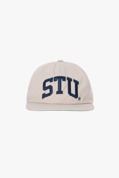 Stussy Stu arch strapback cap Khaki - GRADUATE STORE