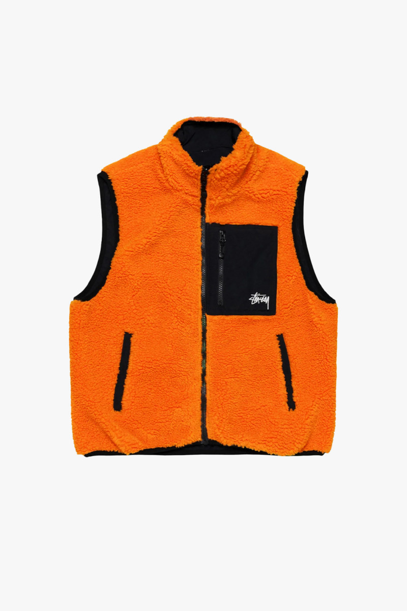 Sherpa reversible vest Tangerine
