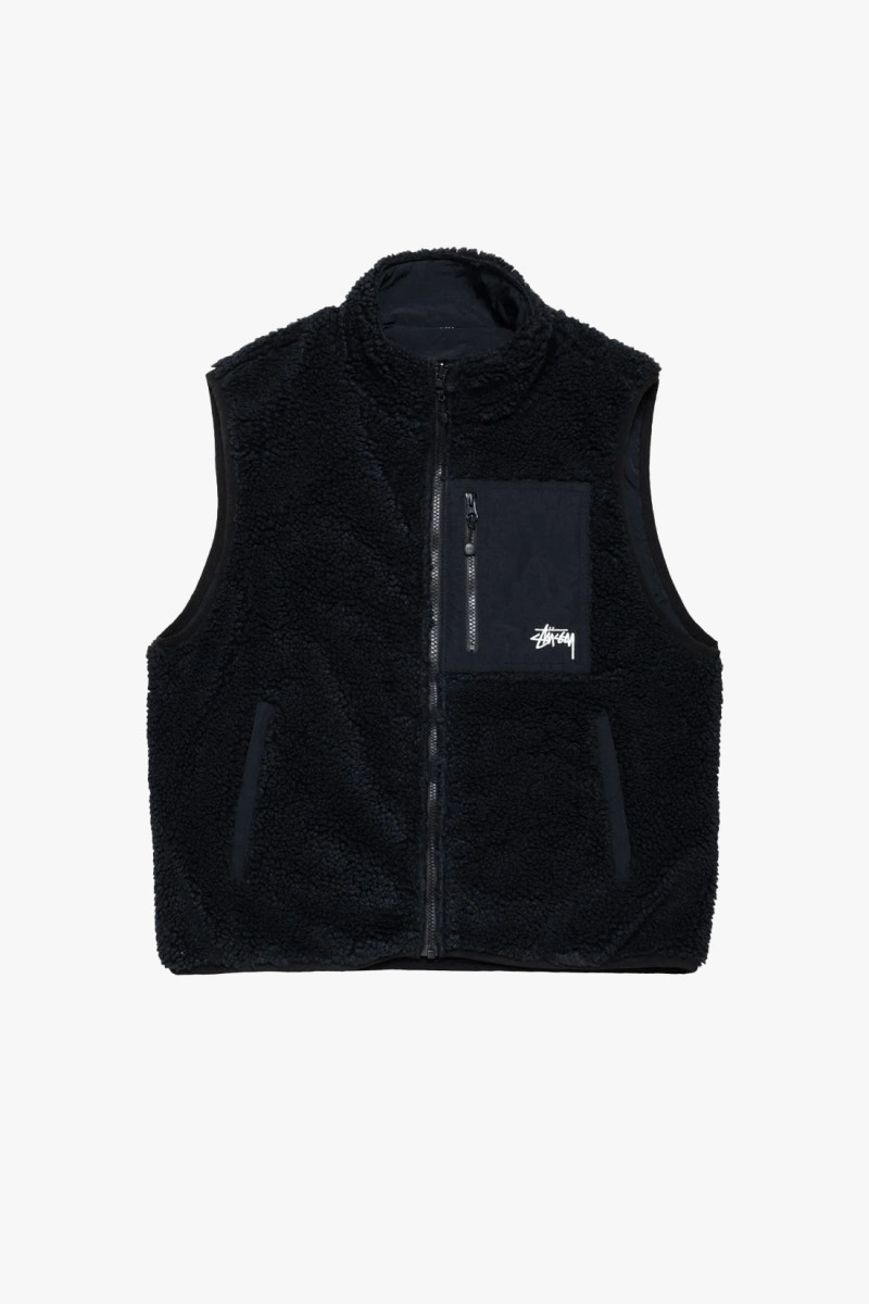Sherpa reversible vest Black