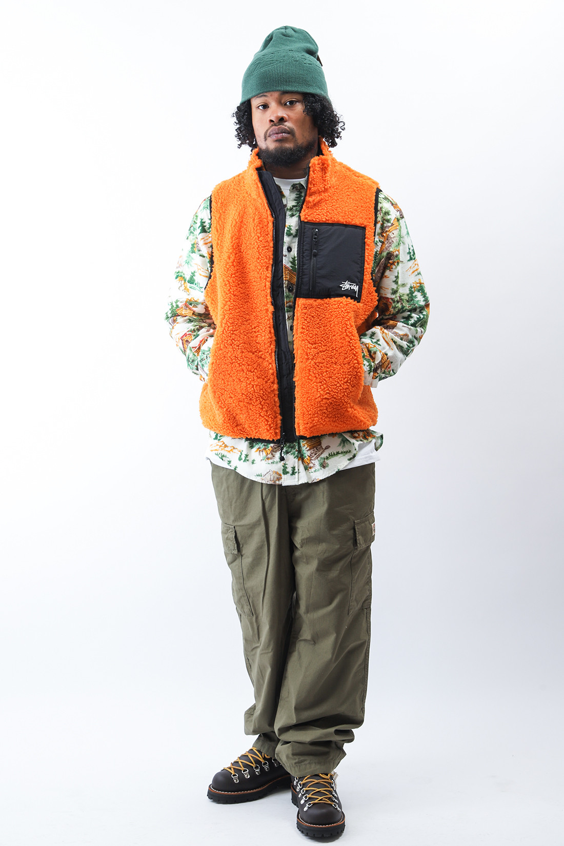 Sherpa reversible vest Tangerine