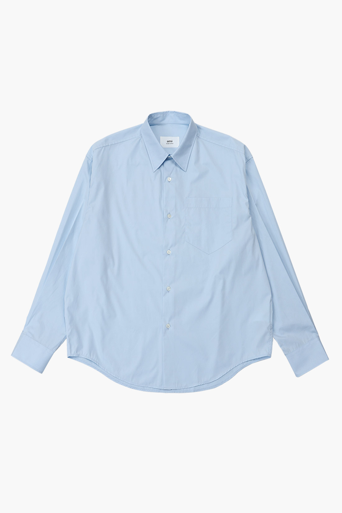 Ami Boxy fit shirt Bleu plume - GRADUATE STORE | EN