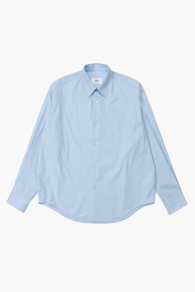 Ami Boxy fit shirt Bleu plume - GRADUATE STORE