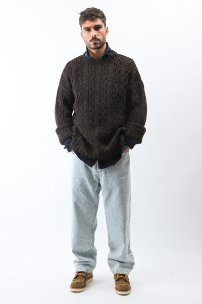Toddler popover chain knit Welsh black