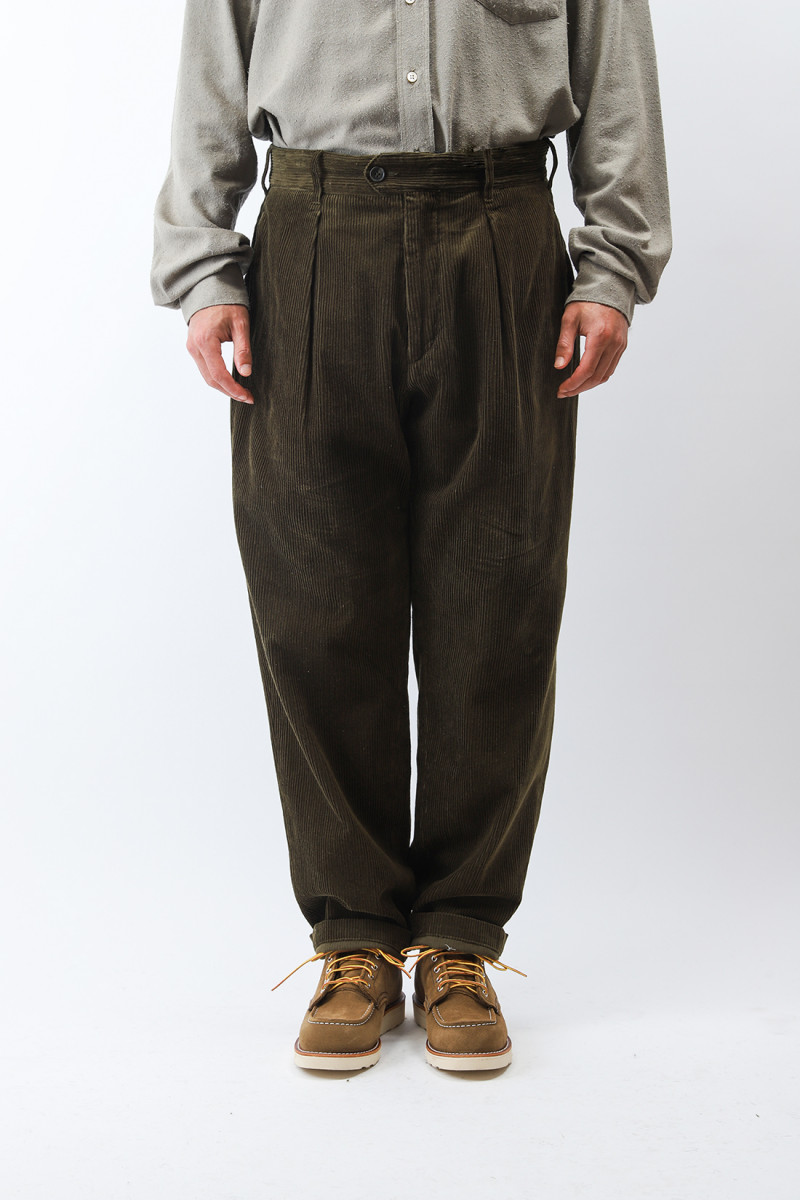 Carlyle pant cotton corduroy Olive