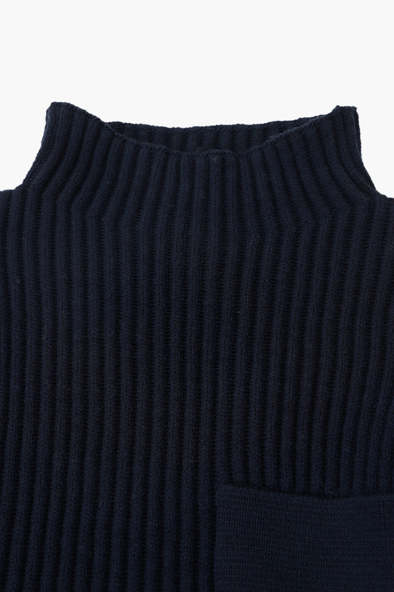 Marina turtleneck sweater v020 Blu scuro