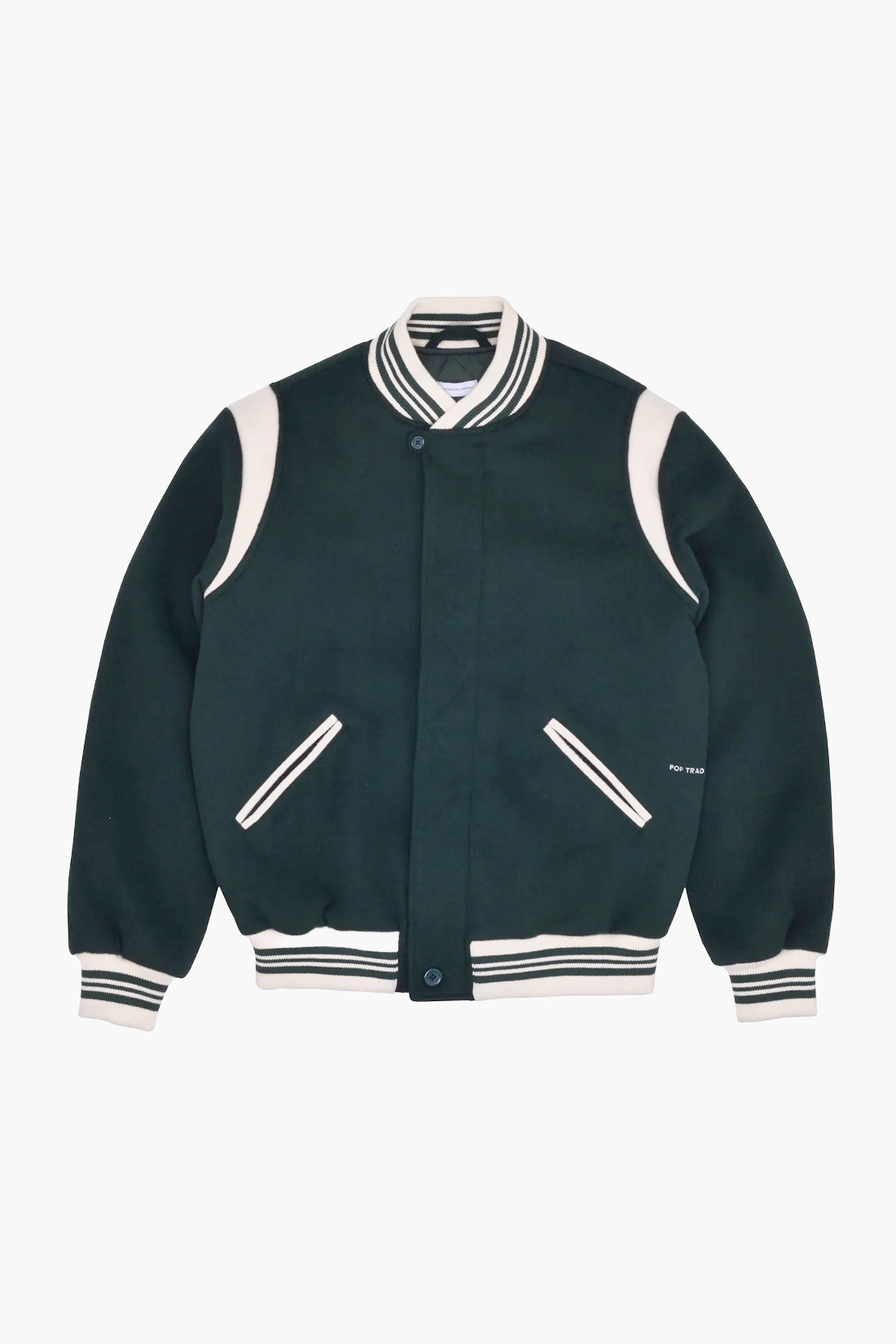 green letterman jacket