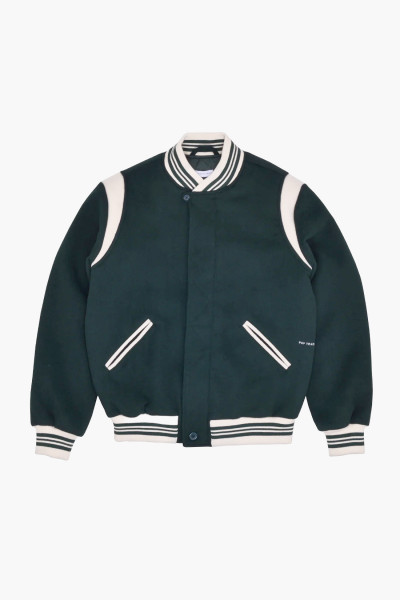 Pop trading company Parra varsity jacket Pine green - GRADUATE ...
