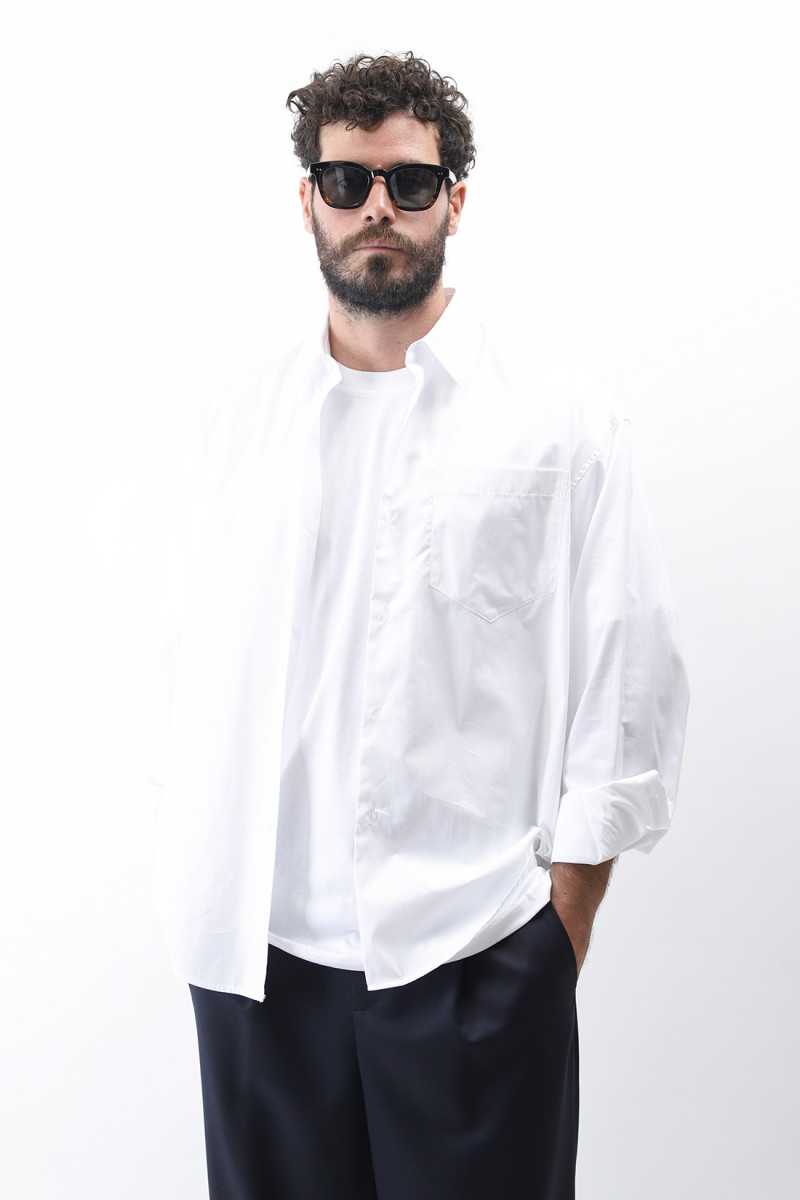 Boxy fit shirt Blanc