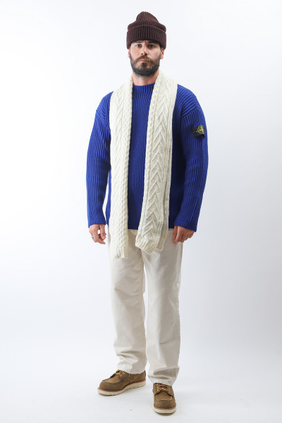 Stone island Full rib knitted sweater v0022 Bluette - GRADUATE ...