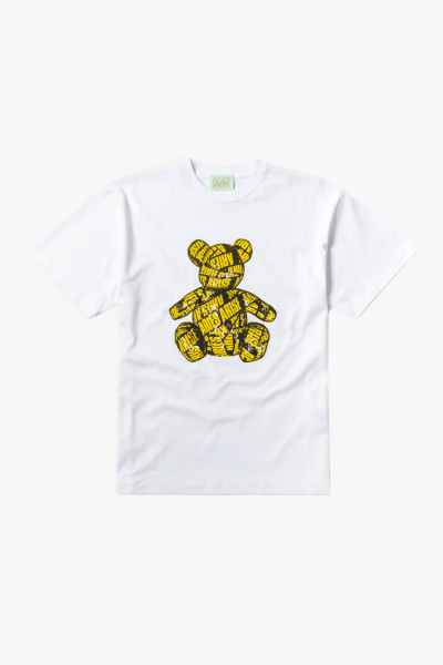 Taped teddy ss tee White